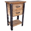 Woodrow Tall Accent Table - 1 Bottom Shelf, 2 Drawers - INTC-46B-12A744