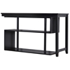 Virginia Wooden Desk & Shelf - Black Finish - INTC-DF-104-DBK