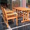 Royal Tahiti Montoro Wooden Patio Dining Set - Rectangular Table - INTC-TT-RE-007-1B-051-4CH