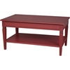 Ashbury Arte Coffee Table - 1 Shelf, Antique Red - INTC-PS-ARE-16-AR