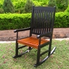 Tessa Black Porch Rocker Chair - INTC-VF-4108-BK-OK