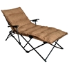 Redford Folding Chaise Lounge - Carry Bag, Saddle Brown - INTC-ZS-C821L-PD-SB