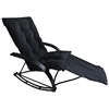 Redford Folding Rocker Chair - Saddle Brown Microsuede - INTC-RC920SFR-PD-SB