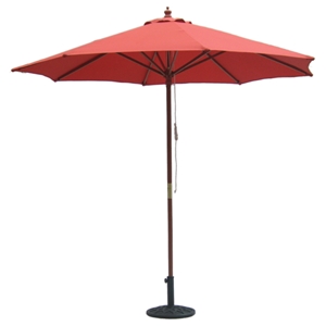 9 Outdoor Autumn Red Umbrella 