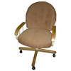 Upholstered Bucket Chair - Swivels and Tilts - IC-C108-33MP