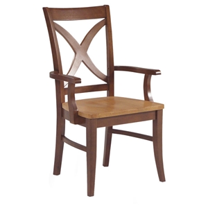 X-Back Dining Chair with Arms 