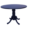 Round Dual Drop Leaf Pedestal Table - Multiple Colors - IC-TXX-42DP