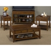 Medium Brown Cocktail Table - Caster, 2 Drawers - JOFR-1031-1