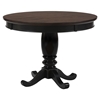 Braden 42" Round Dining Table - Antique Black, Pedestal Base - JOFR-272-42TBKT