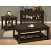Lexington Cocktail Table - Shelf, Chamfered Panel Top, Brown - JOFR-334-1