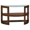 Avon Demilune Sofa Table - Glass Top, Shelf, Birch - JOFR-348-4