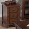 Clay County Chairside Table - 3 Drawers, Oak - JOFR-443-7