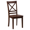 Simplicity 5 Pieces Dining Set - Rectangle Table, X Back Chairs, Caramel - JOFR-452-60-806KD-SET