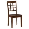 Simplicity 5 Pieces Dining Set - Square Table, Grid Back Chairs, Caramel - JOFR-452-42-939KD-SET