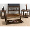 Barrington End Table - Inlay Wood Top, Casters, Cherry - JOFR-536-3