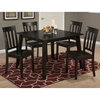 Simplicity 5 Pieces Dining Set - Slat Back Chairs, Square Table, Espresso - JOFR-552-42-319KD-SET