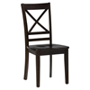 Simplicity 5 Pieces Dining Set - X Back Chairs, Rectangle Table, Espresso - JOFR-552-60-806KD-SET