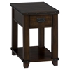 Cassidy Chairside Table - Plank Top, Dark Brown - JOFR-561-7