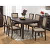 Geneva Hills 7 Pieces Dining Set - Rectangle Table, Upholstered Chairs - JOFR-678-78-423KD-SET