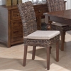Urban Lodge 7 Pieces Dining Set - Rattan Chairs, Fixed Top Table, Brown - JOFR-733-66-401-SET
