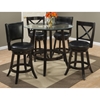 Aaron Pub Stool - Upholstered Seat and Back, Swivel - JOFR-815-BSS565KD