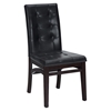 Chadwick Dining Chair - Faux Leather, Tufted Back, Espresso - JOFR-863-945KD