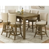 Turner's Landing 7 Pieces Dining Set - Swivel Stools, Extension Table, Light Tobacco - JOFR-916-60-BSS333KD-SET