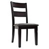 Dark Rustic Prairie Ladder Back Chair - JOFR-972-762KD