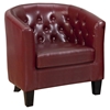 Gianni Tufted Club Chair - Red - JOFR-GIANNI-CH-RED