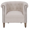 Grace Tufted Club Chair - Natural - JOFR-GRACE-CH-NATURAL