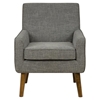 Mila Mod Button Tufted Accent Chair - Charcoal Gray - JOFR-MILA-CH-CHARCOAL