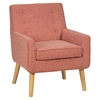 Mila Mod Button Tufted Accent Chair - Mandarin Orange - JOFR-MILA-CH-MANDARIN