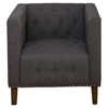 Zoe Tufted Nailhead Accent Chair - Charcoal - JOFR-ZOE-CH-CHARCOAL