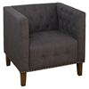 Zoe Tufted Nailhead Accent Chair - Charcoal - JOFR-ZOE-CH-CHARCOAL