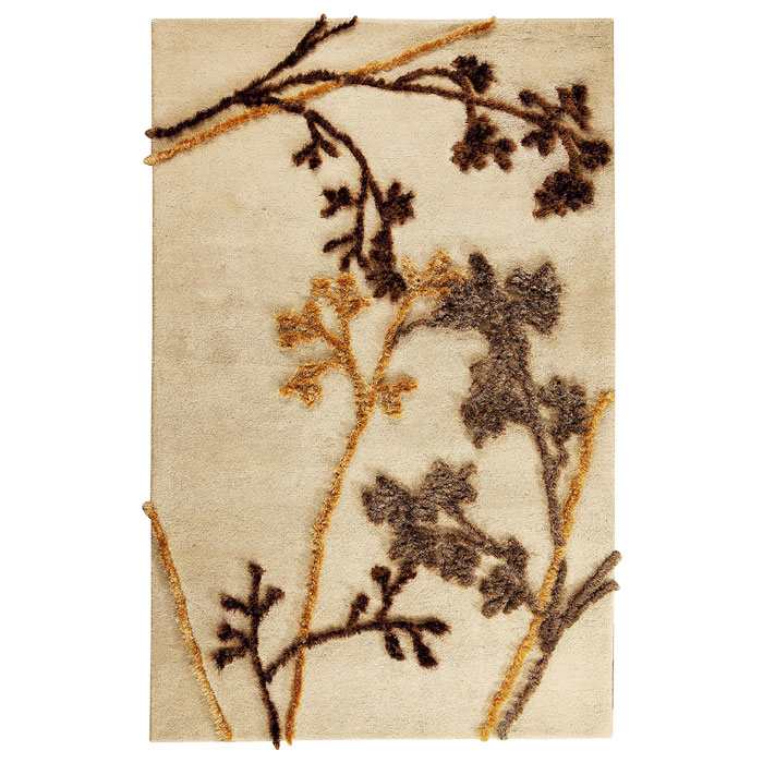 Blossom Hand Tufted Wool Rug in Beige 