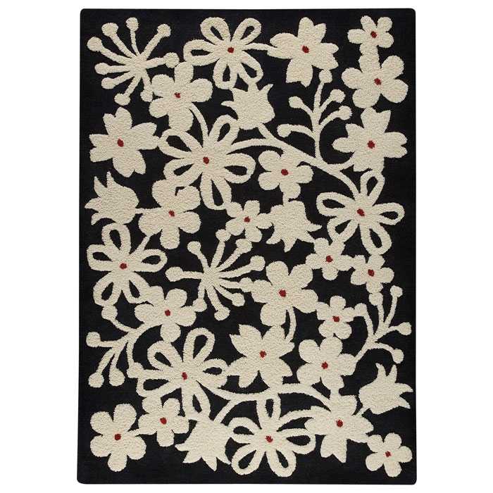 Jessie Hand Tufted Wool Rug in Charcoal 