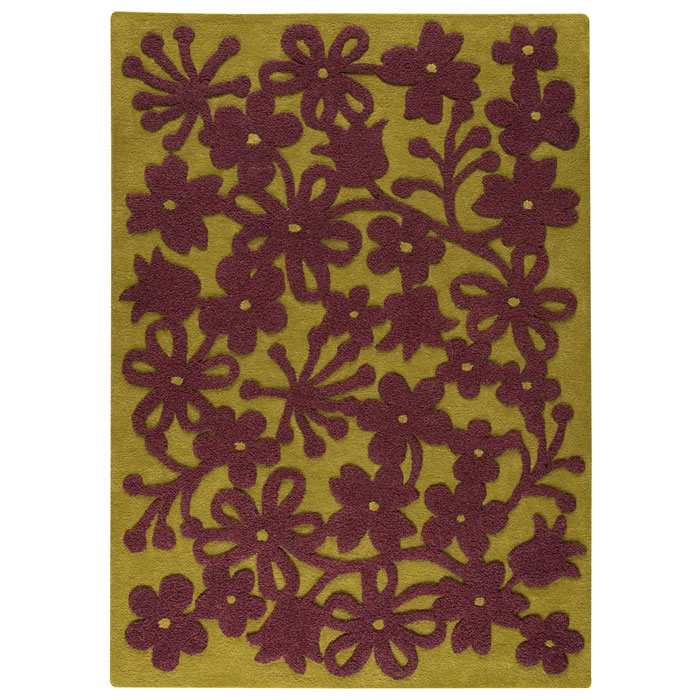 Jessie Hand Tufted Wool Rug in Green 