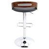 Cassis Height Adjustable Barstool - Swivel, Height Adjustable - LMS-BS-CASS-WL-GY