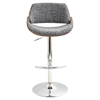 Fabrizzi Height Adjustable Barstool - Swivel, Gray - LMS-BS-FBZZ-WL-GY