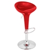 Scooper Height Adjustable Barstool - Swivel, Red - LMS-BS-SCOOPTW-R