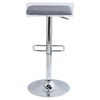 Swerve Adjustable Barstool - Clear, Gray - LMS-BS-SWRV-CL-GY