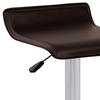 Ale Modern Adjustable Height Bar Stool - Brown Seat - LMS-BS-TW-ALE-BN