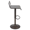 Emery Height Adjustable Barstool - Swivel, Antique - LMS-BS-TW-EMRY-AN