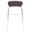 Fabric Stacker Stackable Barstool - Brown (Set of 3) - LMS-BS-TW-FSTK-BN3