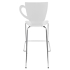 Cafe Chai Stackable Barstool - White (Set of 3) - LMS-BS-ZS-CFCH-W3
