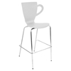 Cafe Chai Stackable Barstool - White (Set of 3) - LMS-BS-ZS-CFCH-W3