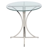 Boro Bar Table - Clear, Silver - LMS-BT-BORO-CL-PSS