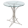 Boro Bar Table - Clear, Silver - LMS-BT-BORO-CL-PSS