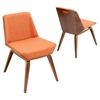 Corazza Dining Chair - Orange - LMS-CH-CRZZ-WL-O