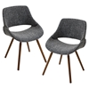 Fabrico Dining Chair - Gray (Set of 2) - LMS-CH-FBCO-WL-GY2